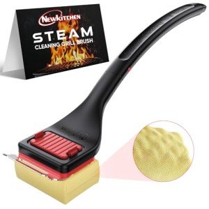 Bristle-Free BBQ Grill Brush with Scraper