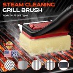 Bristle-Free BBQ Grill Brush with Scraper