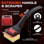 Bristle-Free BBQ Grill Brush with Scraper