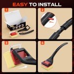 Bristle-Free BBQ Grill Brush with Scraper