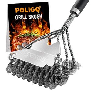 Poligo Bristle-Free BBQ Grill Cleaning Brush & Scraper