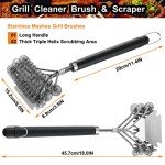 Poligo Bristle-Free BBQ Grill Cleaning Brush & Scraper