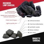 Rockwood Natural Lump Charcoal - Hardwood Blend 20lbs