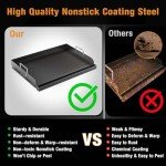 Barbqtime Nonstick Griddle for Gas Grills, 17"x13