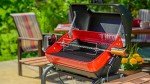 Americana Electric Grill with Rotisserie and Shelf
