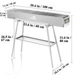 WILLBBQ Portable Hibachi Charcoal Grill for Outdoor Fun