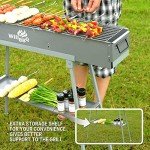 WILLBBQ Portable Hibachi Charcoal Grill for Outdoor Fun