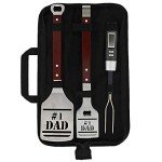 Panoware 4-Piece BBQ Grill Tool Set for Dad