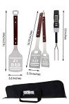 Panoware 4-Piece BBQ Grill Tool Set for Dad