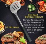 7-Piece BBQ Tool Set with Rubber Handles