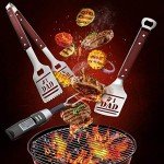 Panoware 4-Piece BBQ Grill Tool Set for Dad