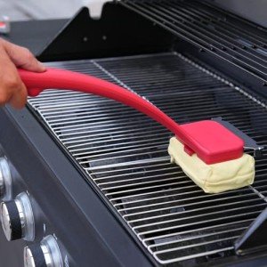 Bristle-Free Grill Brush with Stainless Steel Scraper
