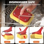 Bristle-Free Grill Brush with Stainless Steel Scraper
