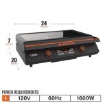 Blackstone 55.9 cm Electric Griddle with EZ-Touch Control