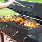 Kenadne Extra Large Charcoal BBQ Grill with Trays