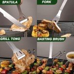 7-Piece BBQ Grill Tool Set for Outdoor Cooking