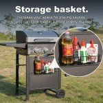 3-Burner Propane BBQ Grill with Front Basket