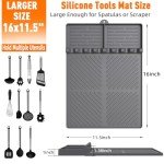 Silicone Grill Mat for Blackstone - Gray