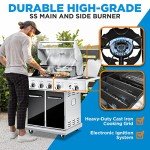 NutriChef 5-Burner Portable Propane Gas Grill