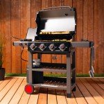 Coleman 4-Burner Propane Grill with Side Burner