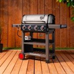 Coleman 4-Burner Propane Grill with Side Burner