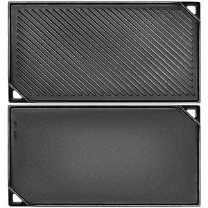 Reversible Cast Iron Griddle for Grilling & Baking