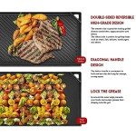 Reversible Cast Iron Griddle for Grilling & Baking