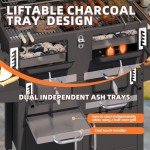 MELLCOM 36” Extra Large Charcoal BBQ Grill