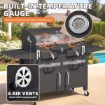 MELLCOM 36” Extra Large Charcoal BBQ Grill