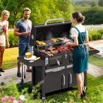 MELLCOM 36” Extra Large Charcoal BBQ Grill