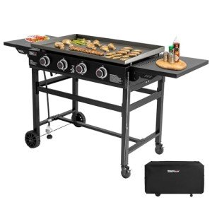 Royal Gourmet 4-Burner Propane Gas Grill Griddle