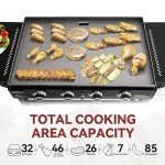 Royal Gourmet 4-Burner Propane Gas Grill Griddle