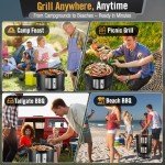 SUNLIFER 4-in-1 Charcoal Smoker and Grill