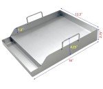 Stainless Steel Flat Top Griddle for Gas Grills