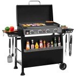 Royal Gourmet 4-Burner Propane Gas Griddle