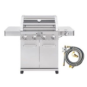 Monument Grills 4-Burner Convertible Natural Gas Grill