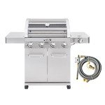 Monument Grills 4-Burner Convertible Natural Gas Grill