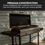 GasOne 2-Burner Propane Griddle with Wheels