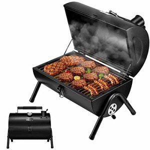 Portable Charcoal Grill & Smoker for Outdoor Use