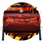 Portable Charcoal Grill & Smoker for Outdoor Use