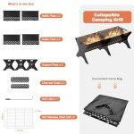 Portable Folding Charcoal Grills for Outdoor Cooking