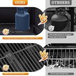 Unovivy 4-Burner Propane BBQ Grill with Side Burner