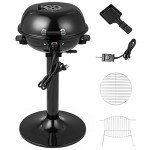 COSTWAY Portable Electric BBQ Grill with Warming Tray
