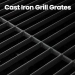 Large Charcoal Grill with Side Table for Outdoor Cooking