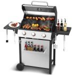 3-Burner Propane Gas Grill with Even Heat Distribution