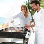 25" Nonstick Cast Iron Griddle for Gas Grills