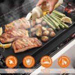 25" Nonstick Cast Iron Griddle for Gas Grills