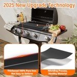 25" Nonstick Cast Iron Griddle for Gas Grills