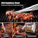 Heavy Duty Stainless Steel BBQ Grill Tool Set