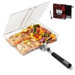 Stainless Steel BBQ Grill Basket with Handle